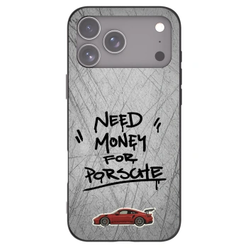 Picasee silikonowe czarne etui na Apple iPhone 17 Pro Max - Grey Drift