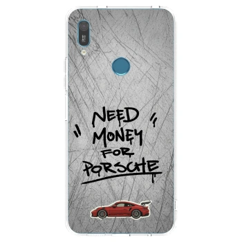 Picasee silikonowe przeźroczyste etui na Huawei Y6 2019 - Grey Drift