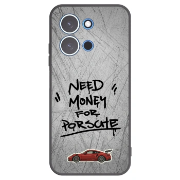 Picasee silikonowe czarne etui na Xiaomi Redmi 15C 4G - Grey Drift