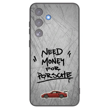 Picasee silikonowe czarne etui na Samsung Galaxy S25 FE 5G - Grey Drift