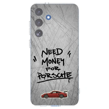 Picasee silikonowe przeźroczyste etui na Samsung Galaxy S25 FE 5G - Grey Drift