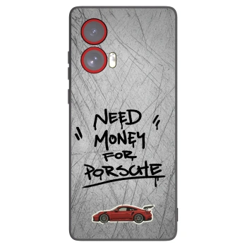 Picasee silikonowe czarne etui na Motorola Edge 50 Fusion - Grey Drift