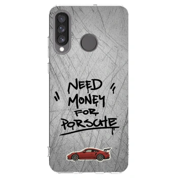 Picasee silikonowe przeźroczyste etui na Huawei P30 Lite - Grey Drift