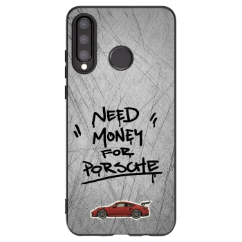 Picasee silikonowe czarne etui na Huawei P30 Lite - Grey Drift