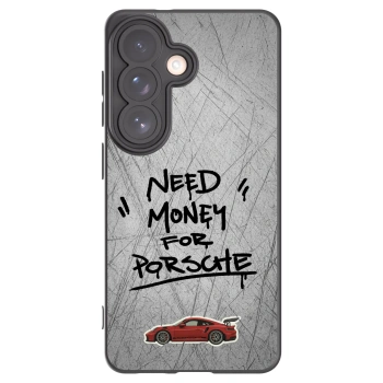 Picasee silikonowe czarne etui na Samsung Galaxy S26 - Grey Drift