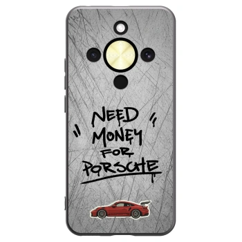 Picasee silikonowe czarne etui na Honor Magic8 Lite 5G - Grey Drift