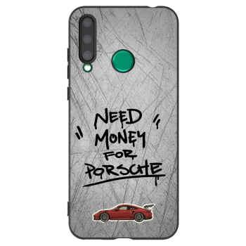 Picasee silikonowe czarne etui na Honor 20 Lite - Grey Drift