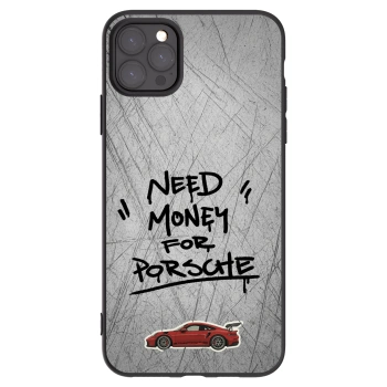Picasee silikonowe czarne etui na Apple iPhone 11 Pro Max - Grey Drift