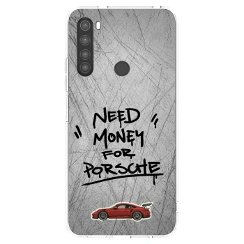 Picasee silikonowe przeźroczyste etui na Xiaomi Redmi Note 8 - Grey Drift