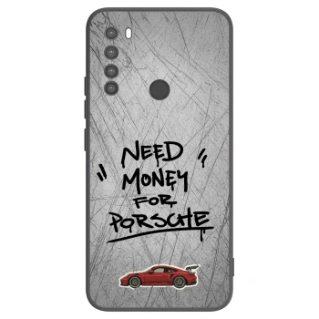 Picasee silikonowe czarne etui na Xiaomi Redmi Note 8 - Grey Drift
