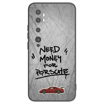 Picasee silikonowe czarne etui na Xiaomi Mi Note 10 (Pro) - Grey Drift