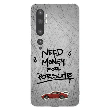 Picasee silikonowe przeźroczyste etui na Xiaomi Mi Note 10 (Pro) - Grey Drift