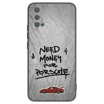 Picasee silikonowe czarne etui na Huawei Nova 5T - Grey Drift