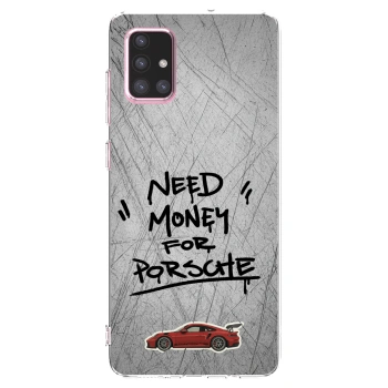 Picasee silikonowe przeźroczyste etui na Samsung Galaxy A71 A715F - Grey Drift