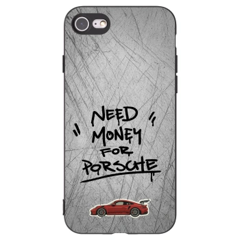Picasee silikonowe czarne etui na Apple iPhone SE 2020 - Grey Drift