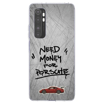Picasee silikonowe przeźroczyste etui na Xiaomi Mi Note 10 Lite - Grey Drift