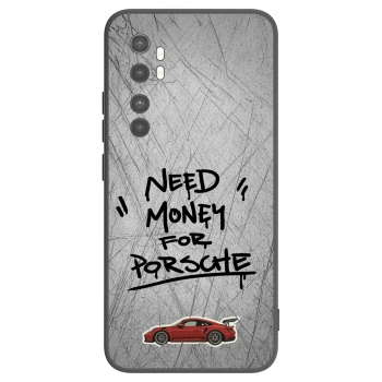 Picasee silikonowe czarne etui na Xiaomi Mi Note 10 Lite - Grey Drift