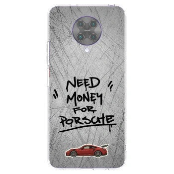 Picasee silikonowe przeźroczyste etui na Xiaomi Poco F2 Pro - Grey Drift