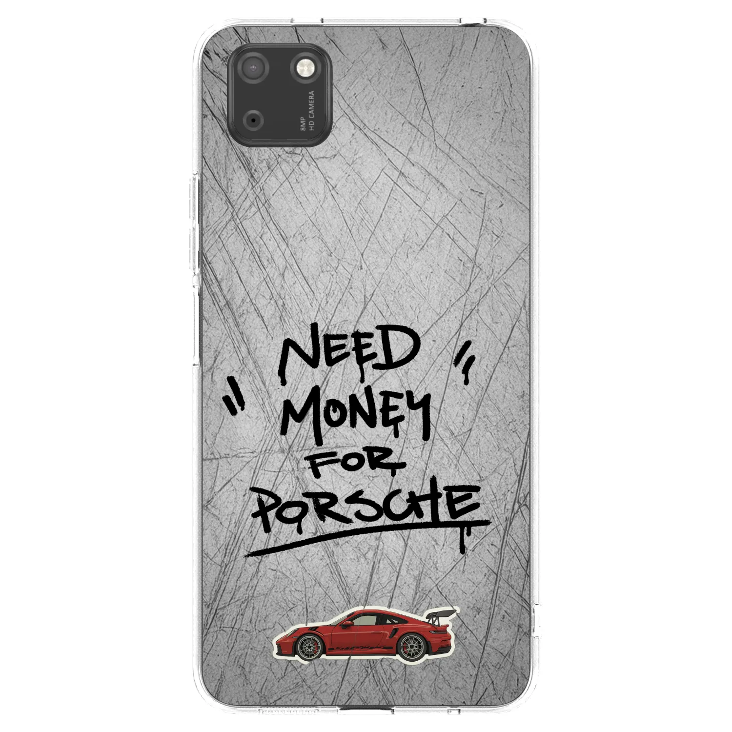 Picasee silikonowe przeźroczyste etui na Huawei Y5P - Grey Drift