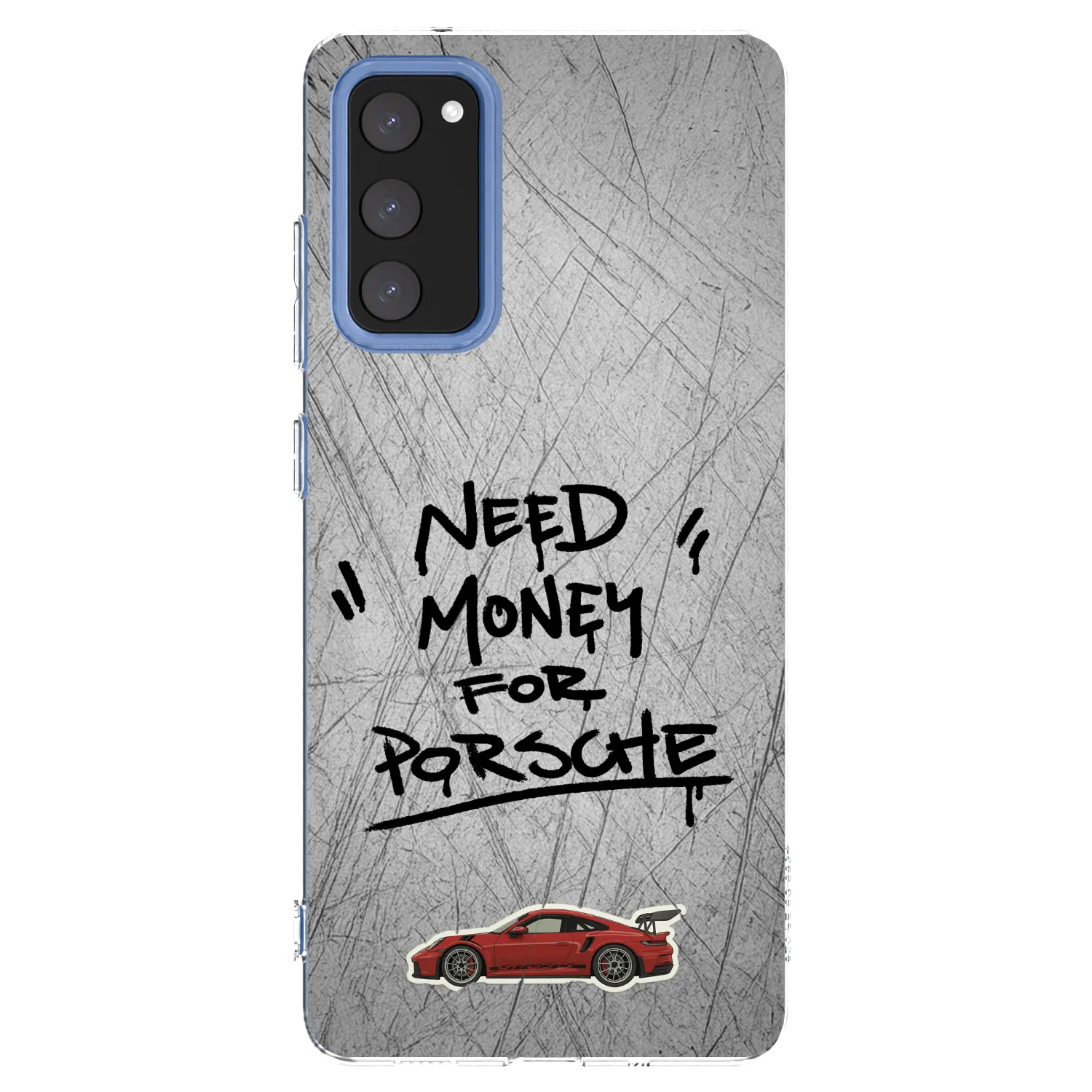 Picasee silikonowe przeźroczyste etui na Samsung Galaxy S20 FE - Grey Drift