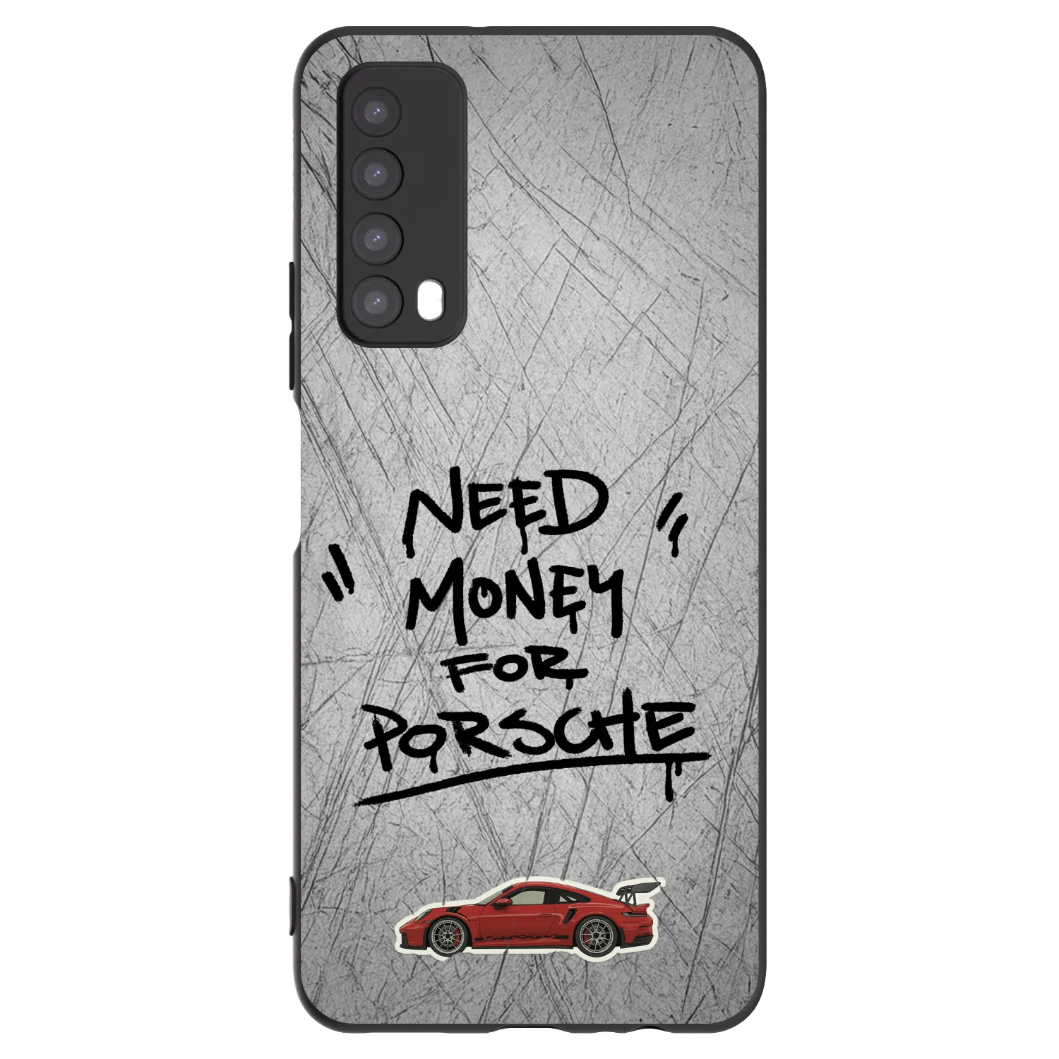 Picasee silikonowe czarne etui na Huawei P Smart 2021 - Grey Drift