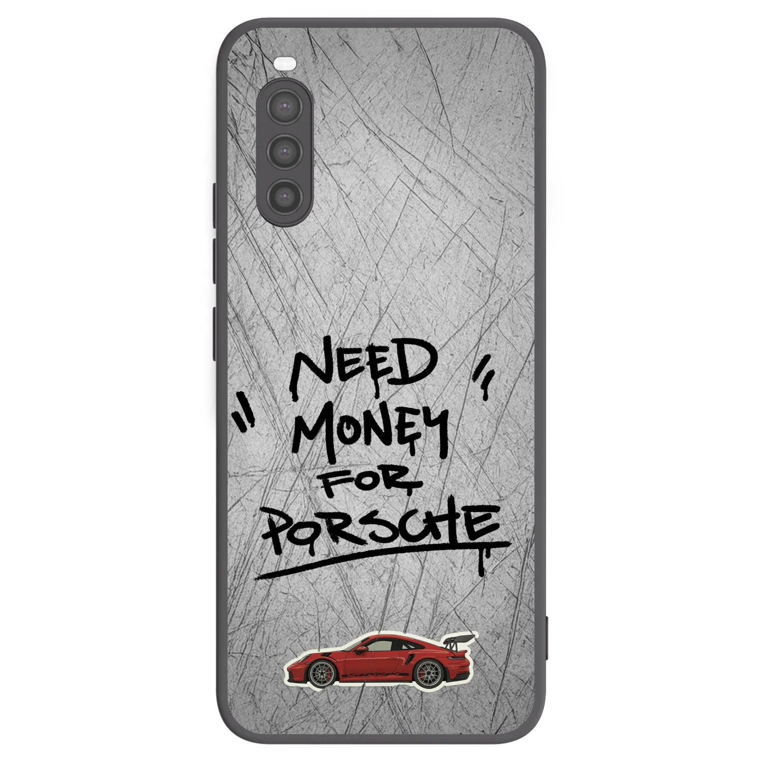 Picasee silikonowe czarne etui na Sony Xperia 10 II - Grey Drift