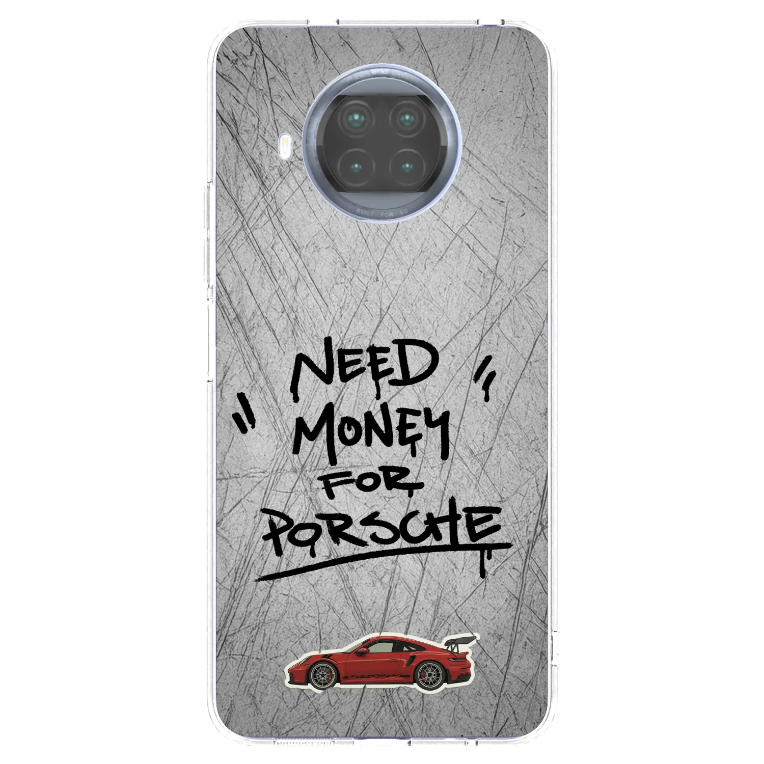 Picasee silikonowe przeźroczyste etui na Xiaomi Mi 10T Lite - Grey Drift