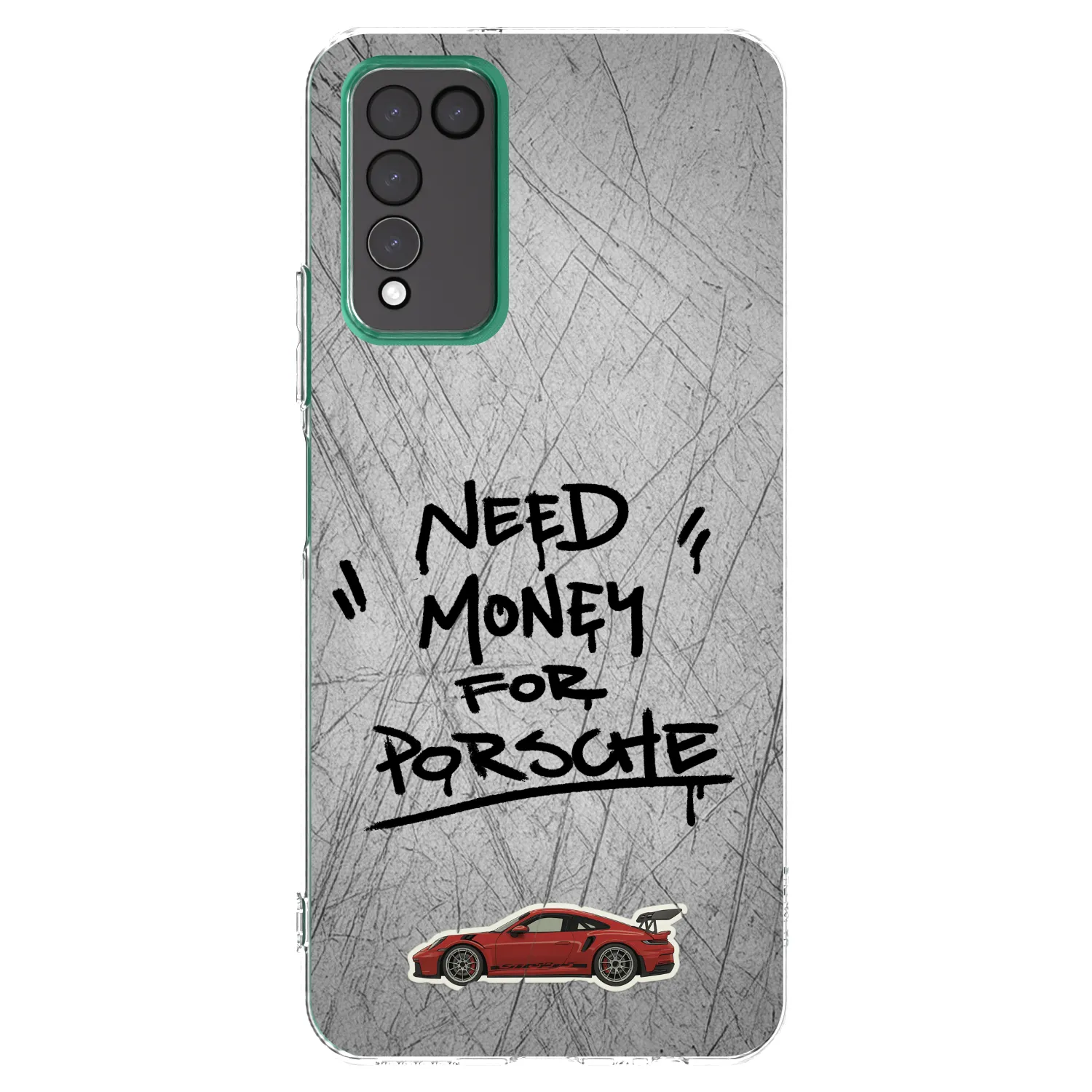 Picasee silikonowe przeźroczyste etui na Honor 10X Lite - Grey Drift