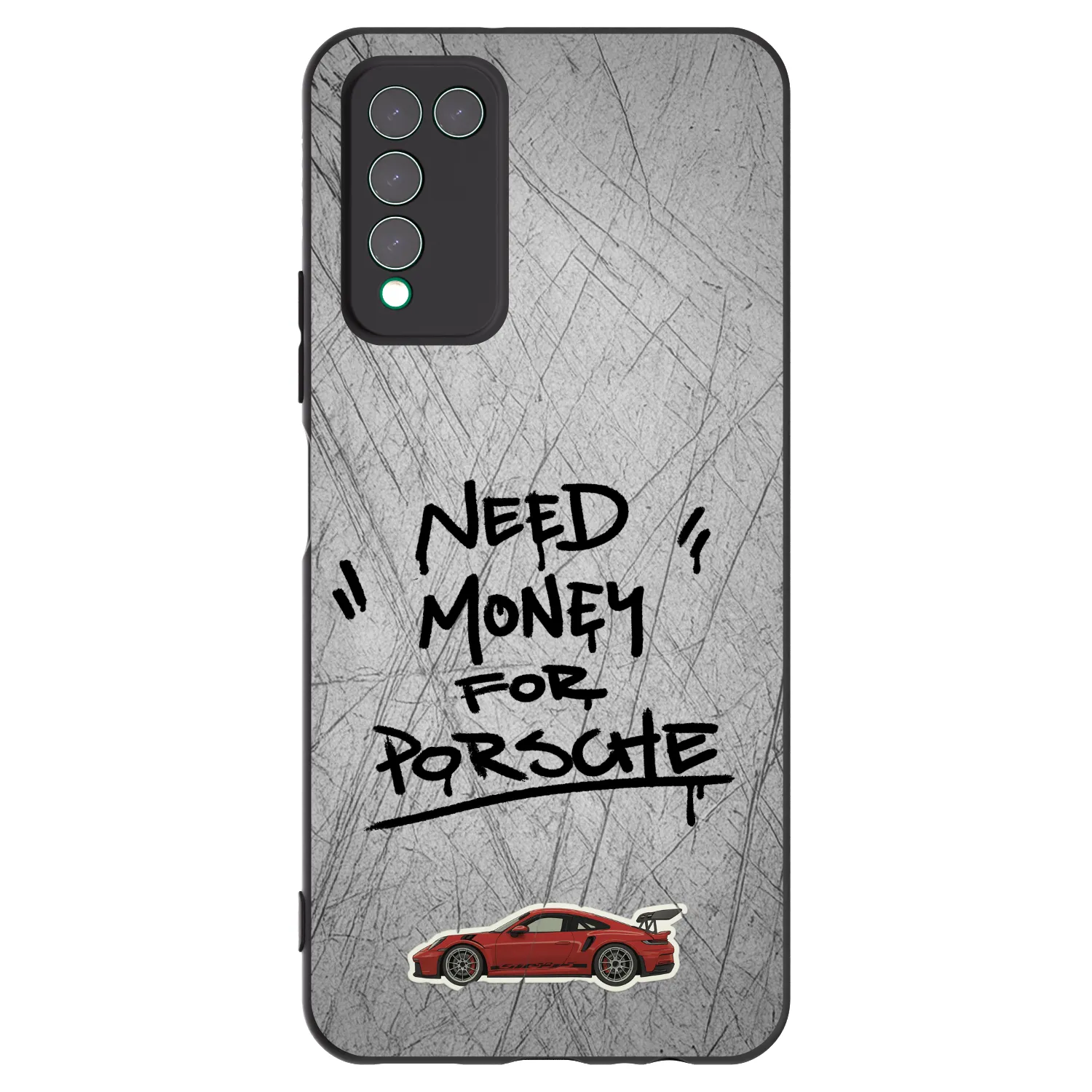 Picasee silikonowe czarne etui na Honor 10X Lite - Grey Drift