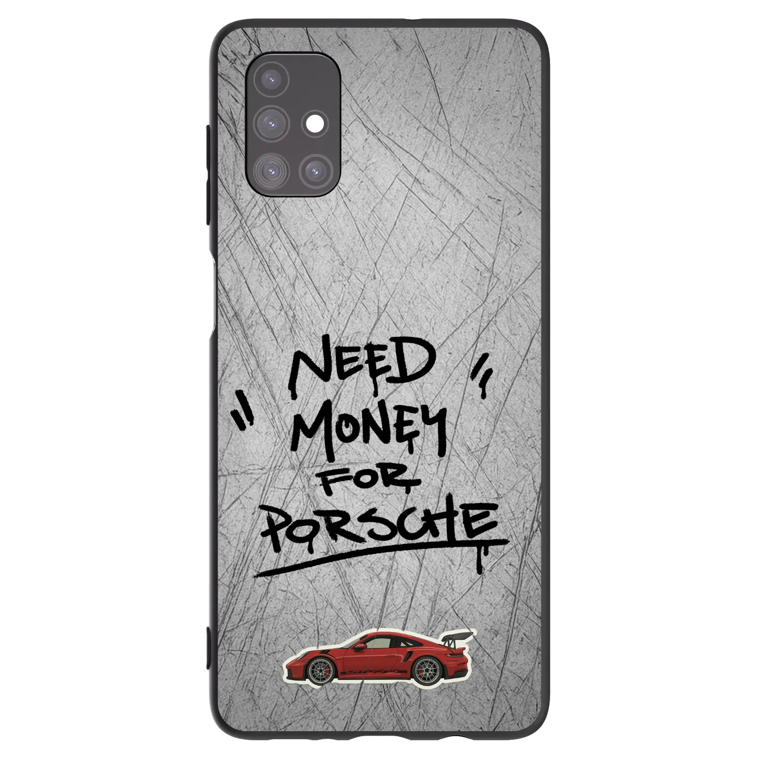 Picasee silikonowe czarne etui na Samsung Galaxy M51 M515F - Grey Drift