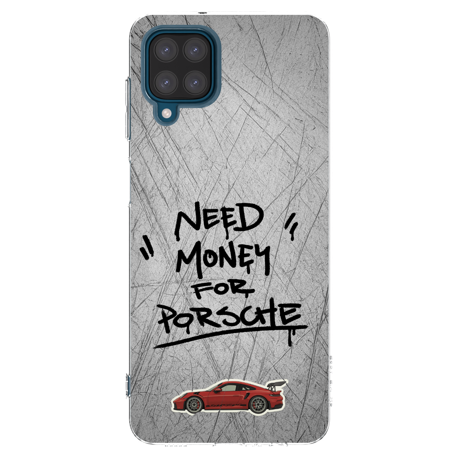 Picasee silikonowe przeźroczyste etui na Samsung Galaxy A12 A125F - Grey Drift