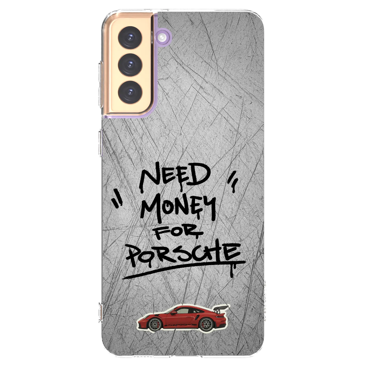 Picasee silikonowe przeźroczyste etui na Samsung Galaxy S21+ 5G G996F - Grey Drift