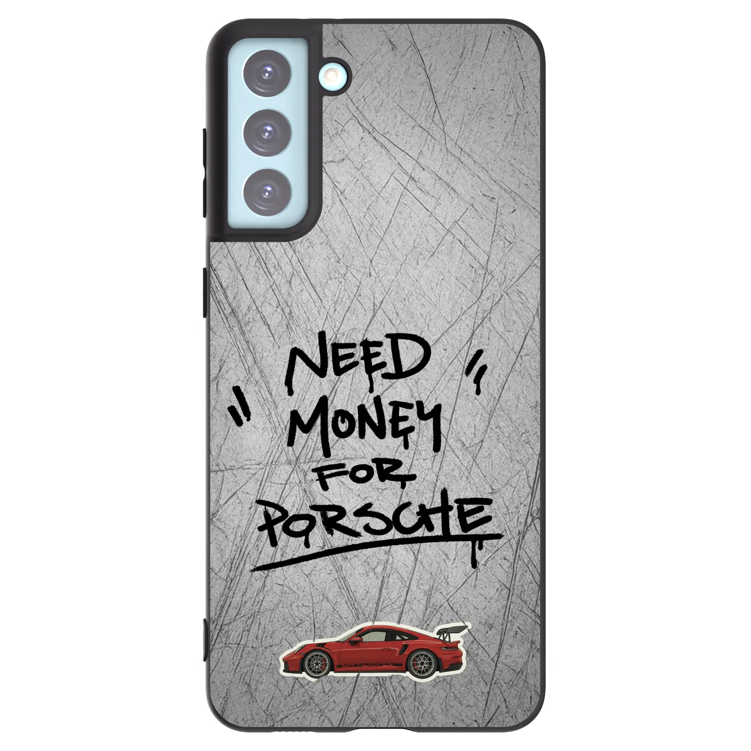 Picasee silikonowe czarne etui na Samsung Galaxy S21+ 5G G996F - Grey Drift
