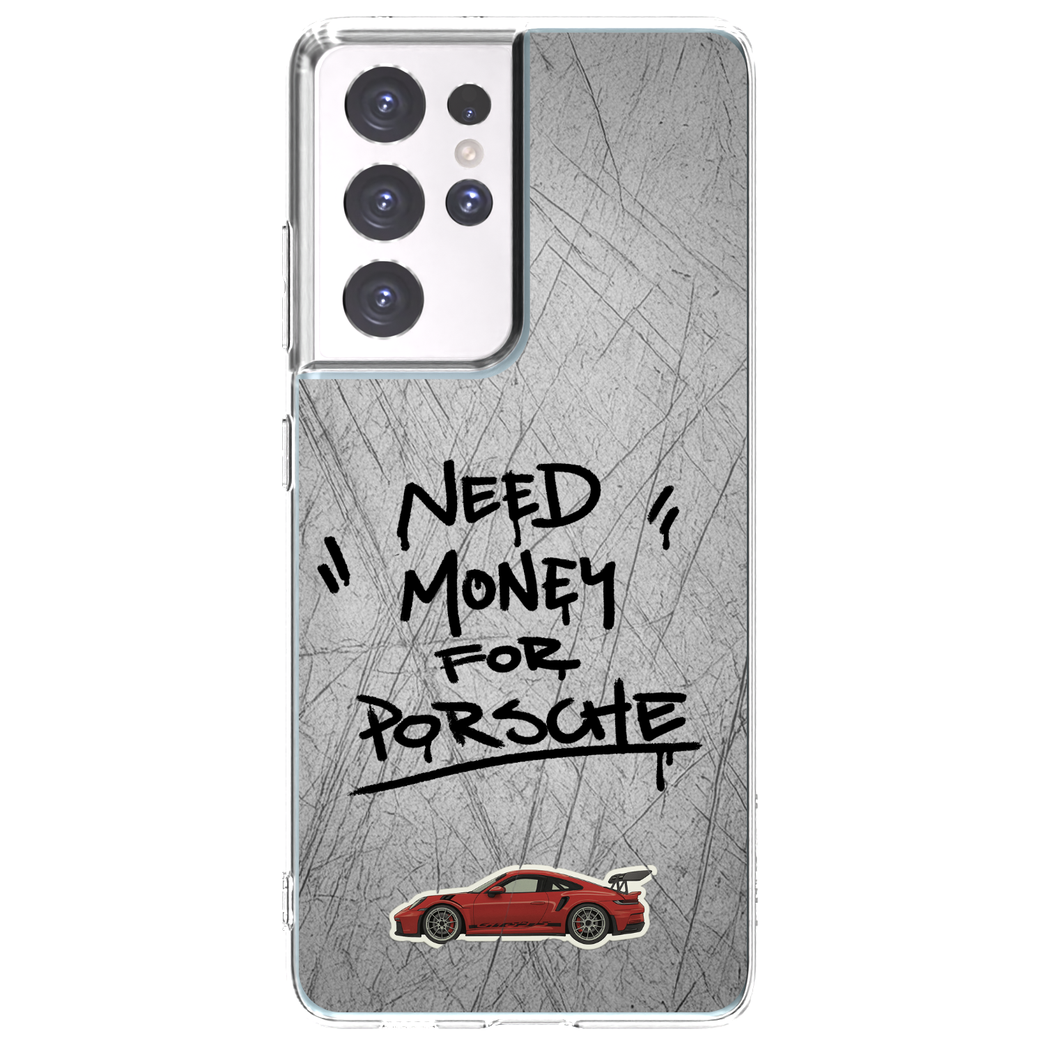 Picasee silikonowe przeźroczyste etui na Samsung Galaxy S21 Ultra 5G G998B - Grey Drift