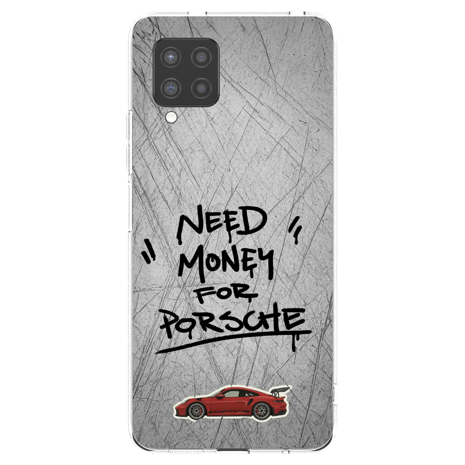 Picasee silikonowe przeźroczyste etui na Samsung Galaxy A42 A426B - Grey Drift