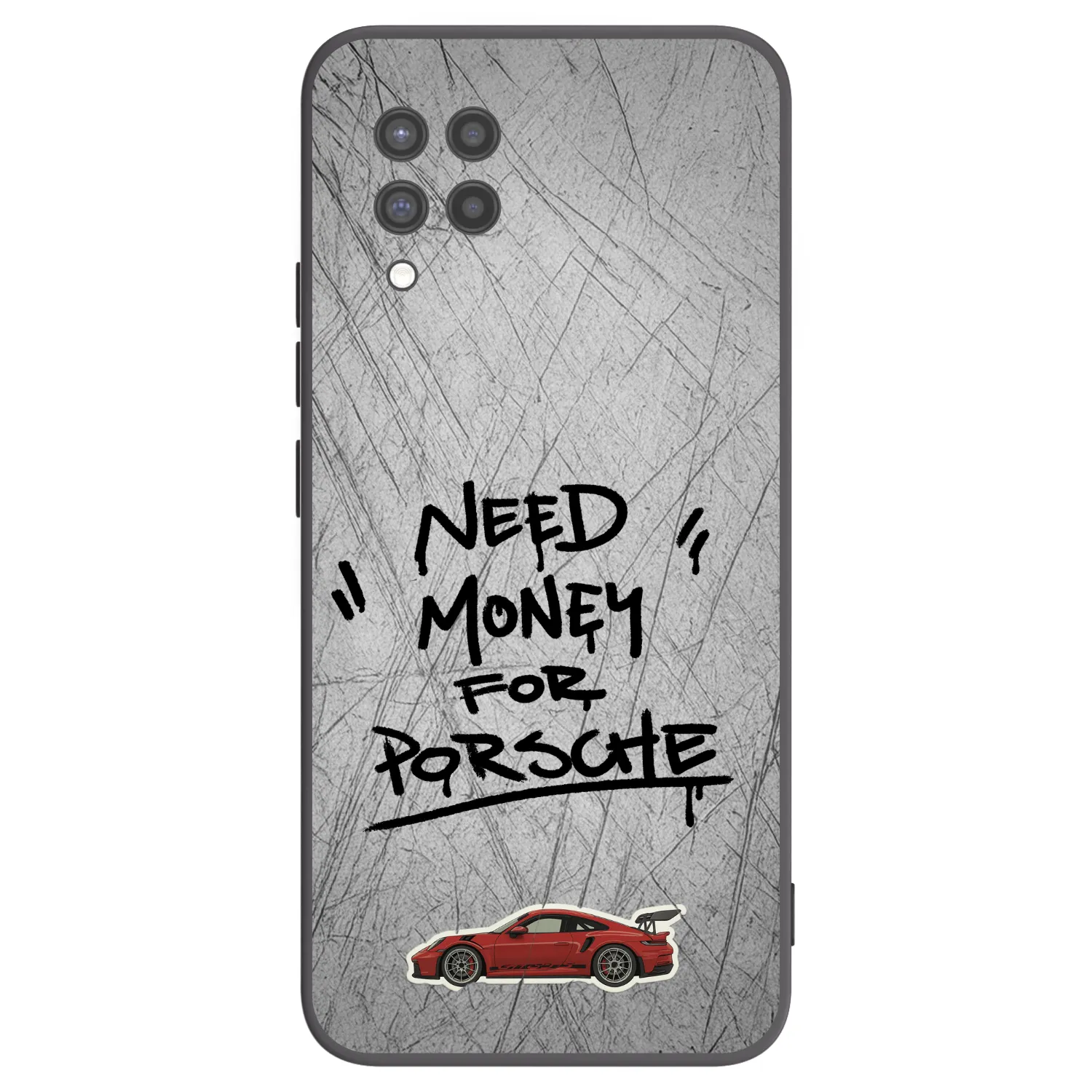 Picasee silikonowe czarne etui na Samsung Galaxy A42 A426B - Grey Drift