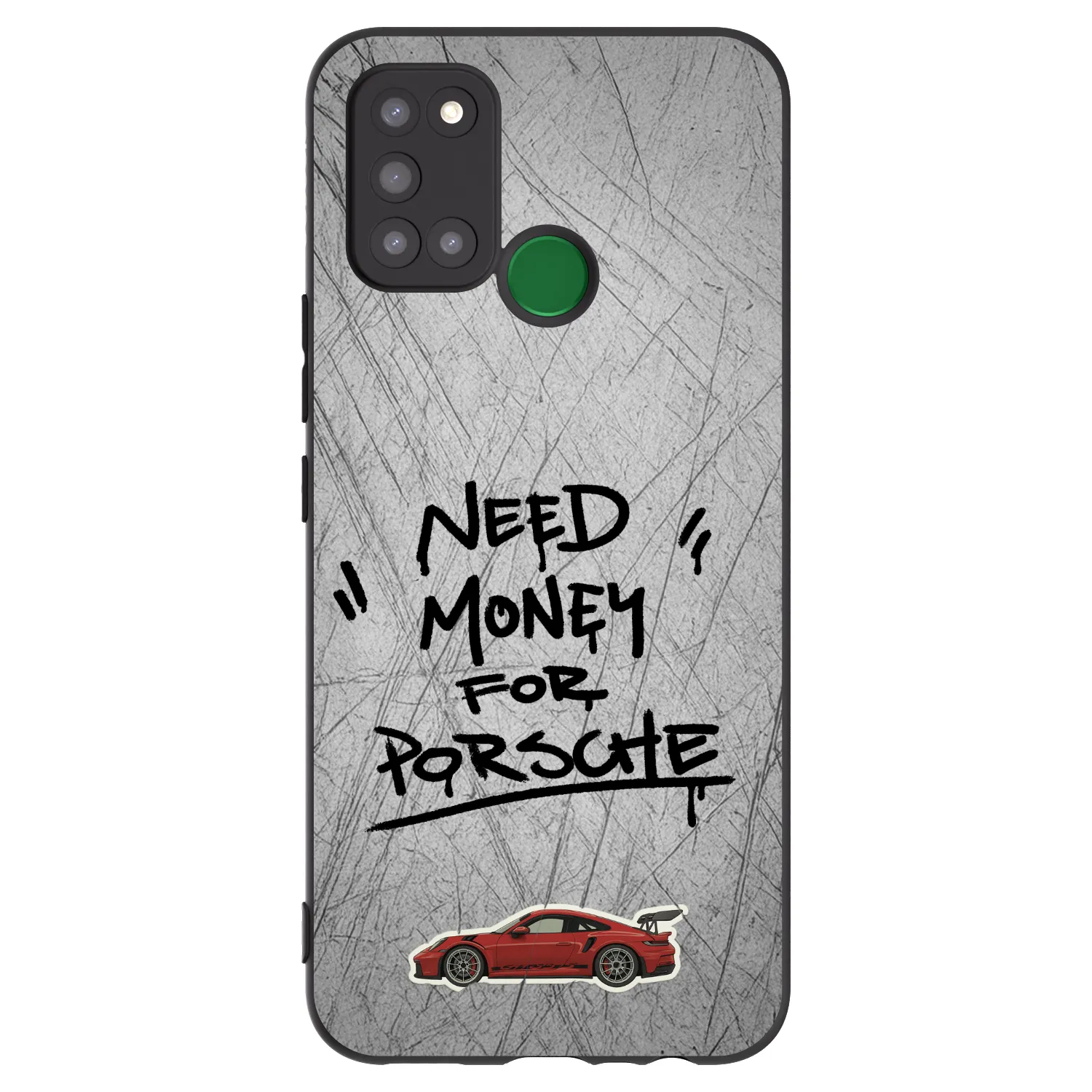 Picasee silikonowe czarne etui na Realme 7i - Grey Drift