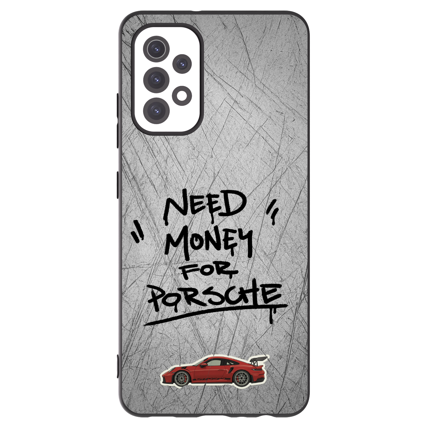 Picasee silikonowe czarne etui na Samsung Galaxy A32 5G A326B - Grey Drift