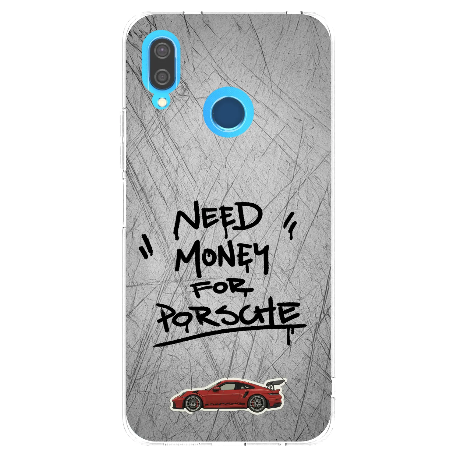 Picasee silikonowe przeźroczyste etui na Huawei P20 Lite - Grey Drift