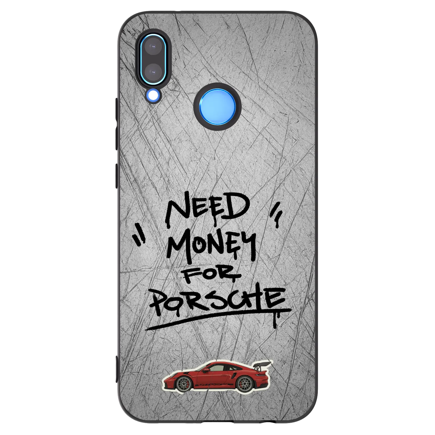 Picasee silikonowe czarne etui na Huawei P20 Lite - Grey Drift