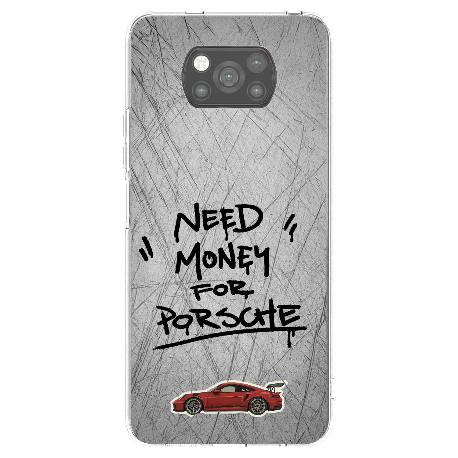 Picasee silikonowe czarne etui na Xiaomi Poco X3 Pro - Grey Drift