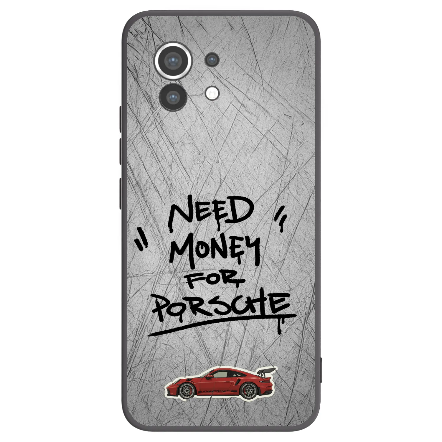 Picasee silikonowe czarne etui na Xiaomi Mi 11 - Grey Drift