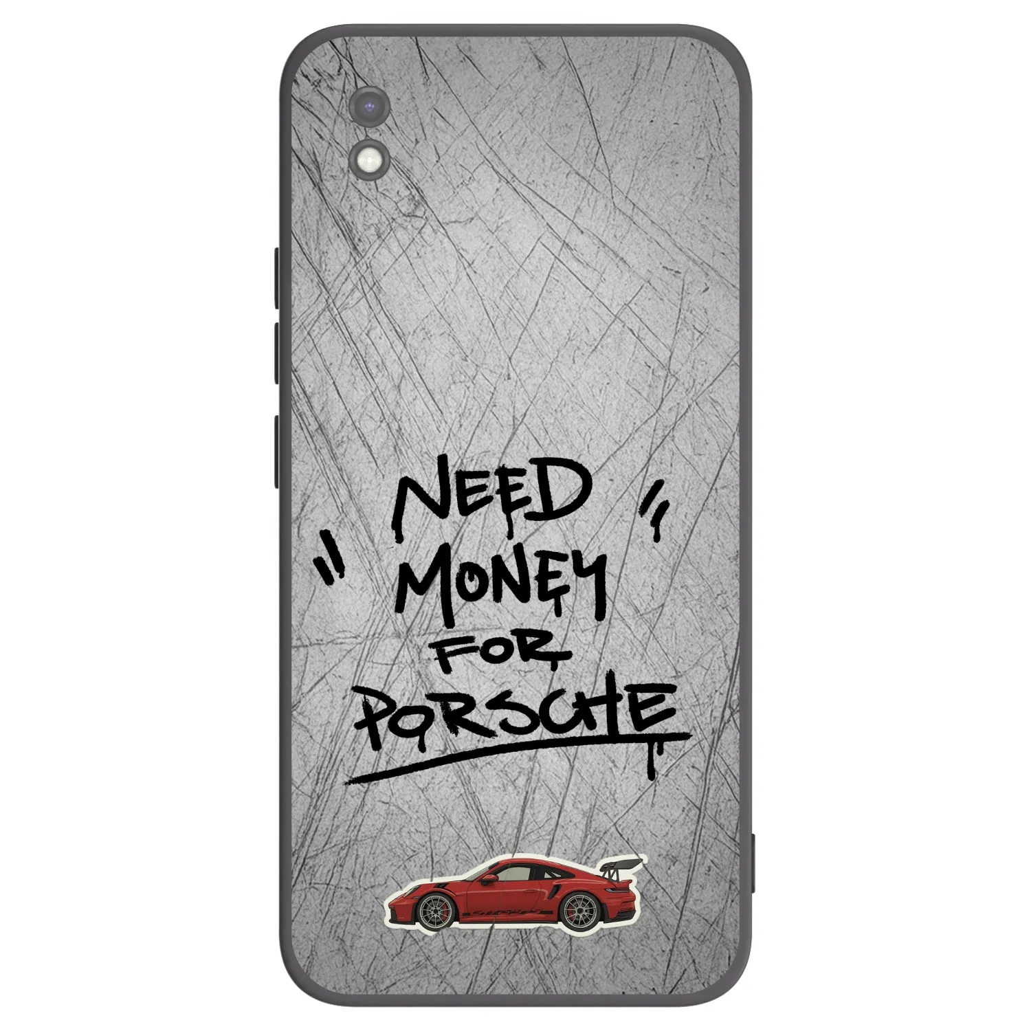 Picasee silikonowe czarne etui na Xiaomi Redmi 9AT - Grey Drift