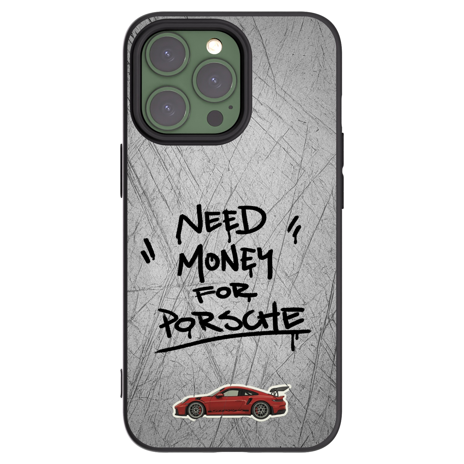 Picasee silikonowe czarne etui na Apple iPhone 13 Pro - Grey Drift