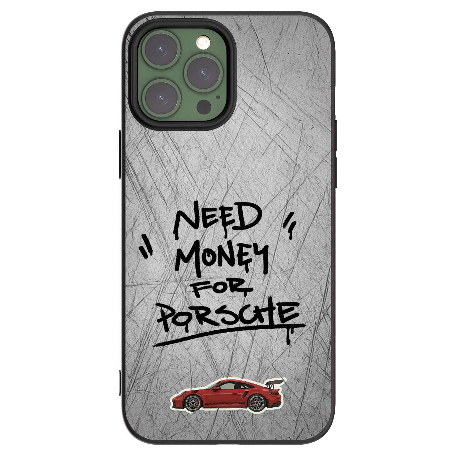Picasee silikonowe czarne etui na Apple iPhone 13 Pro Max - Grey Drift