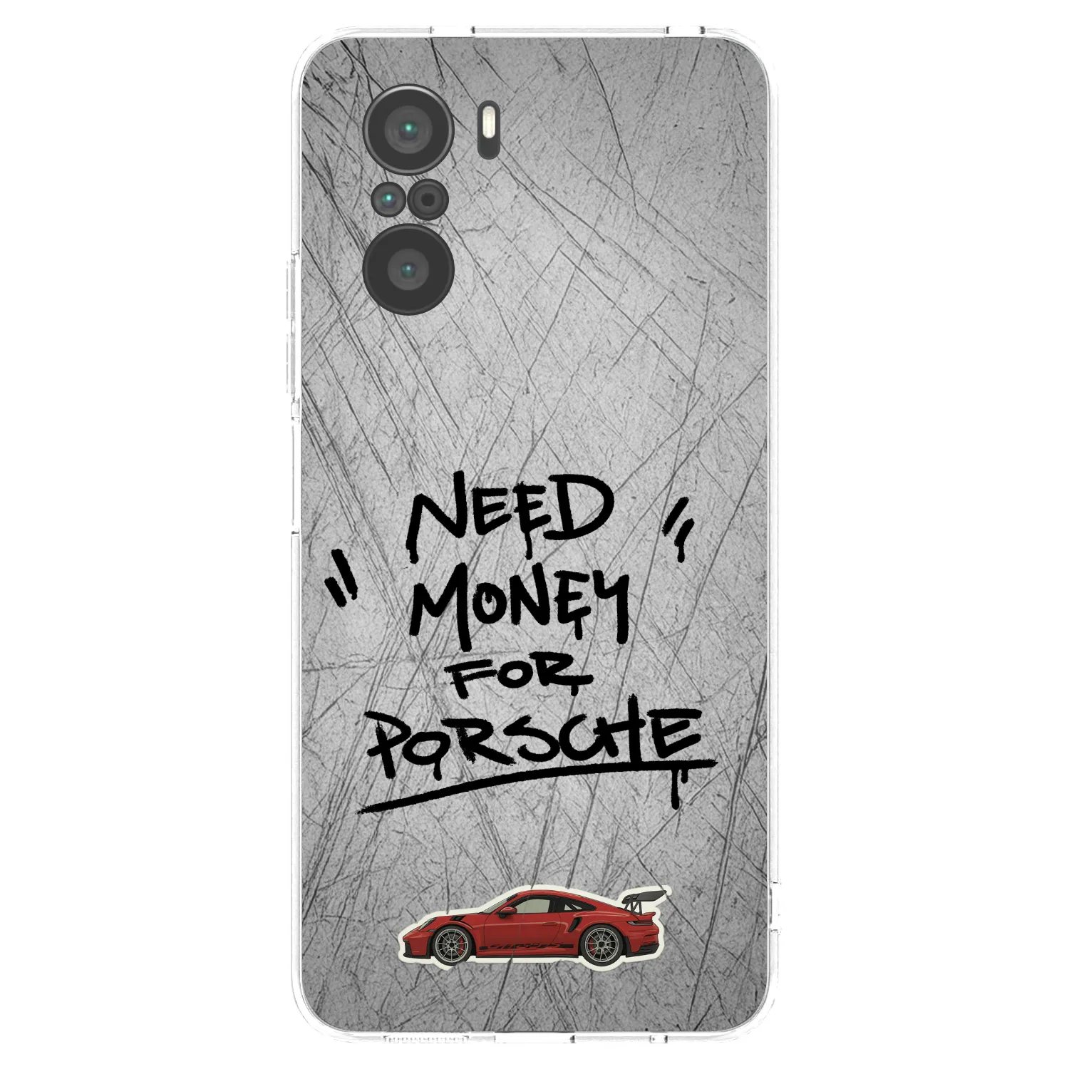 Picasee silikonowe przeźroczyste etui na Xiaomi Poco F3 - Grey Drift