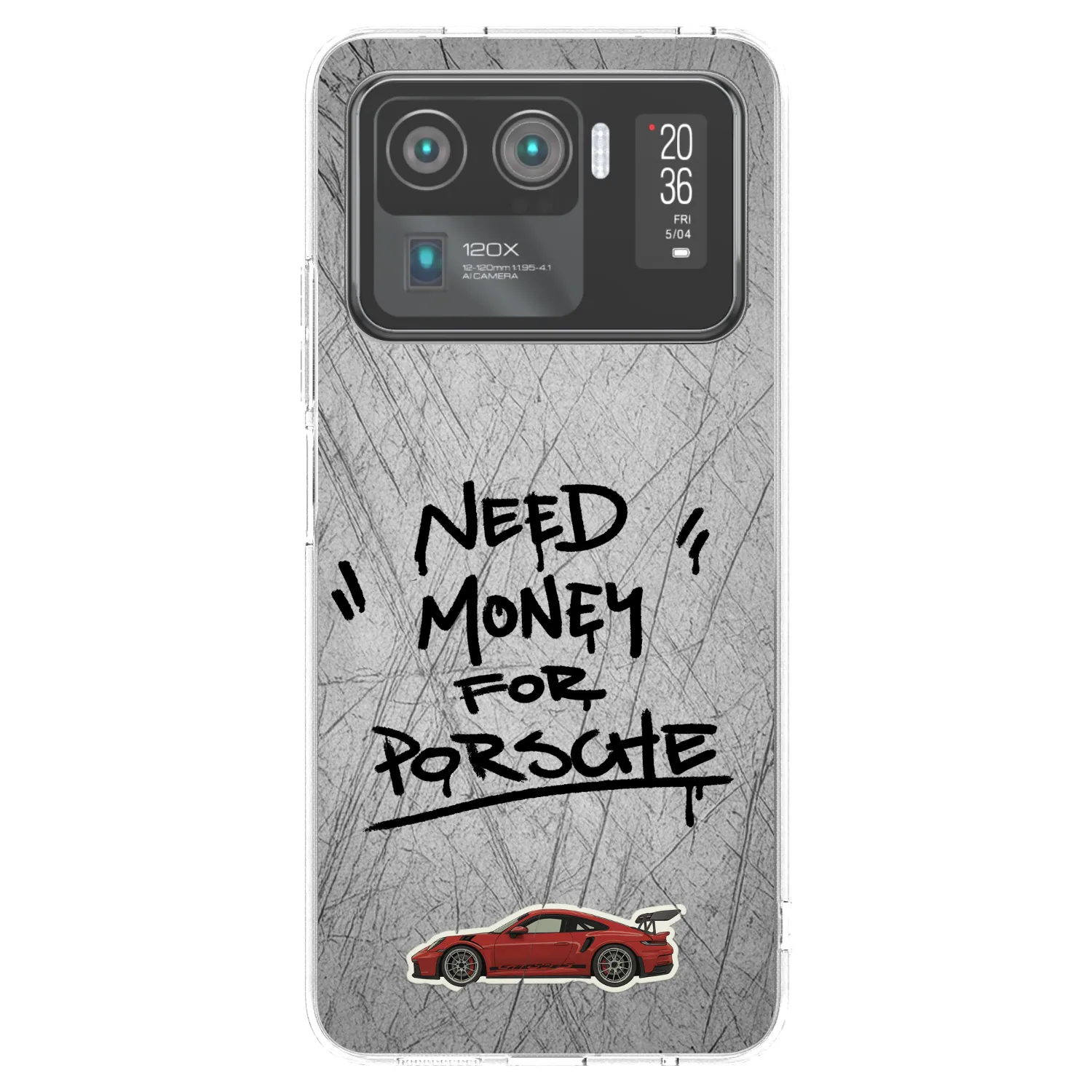Picasee silikonowe przeźroczyste etui na Xiaomi Mi 11 Ultra - Grey Drift