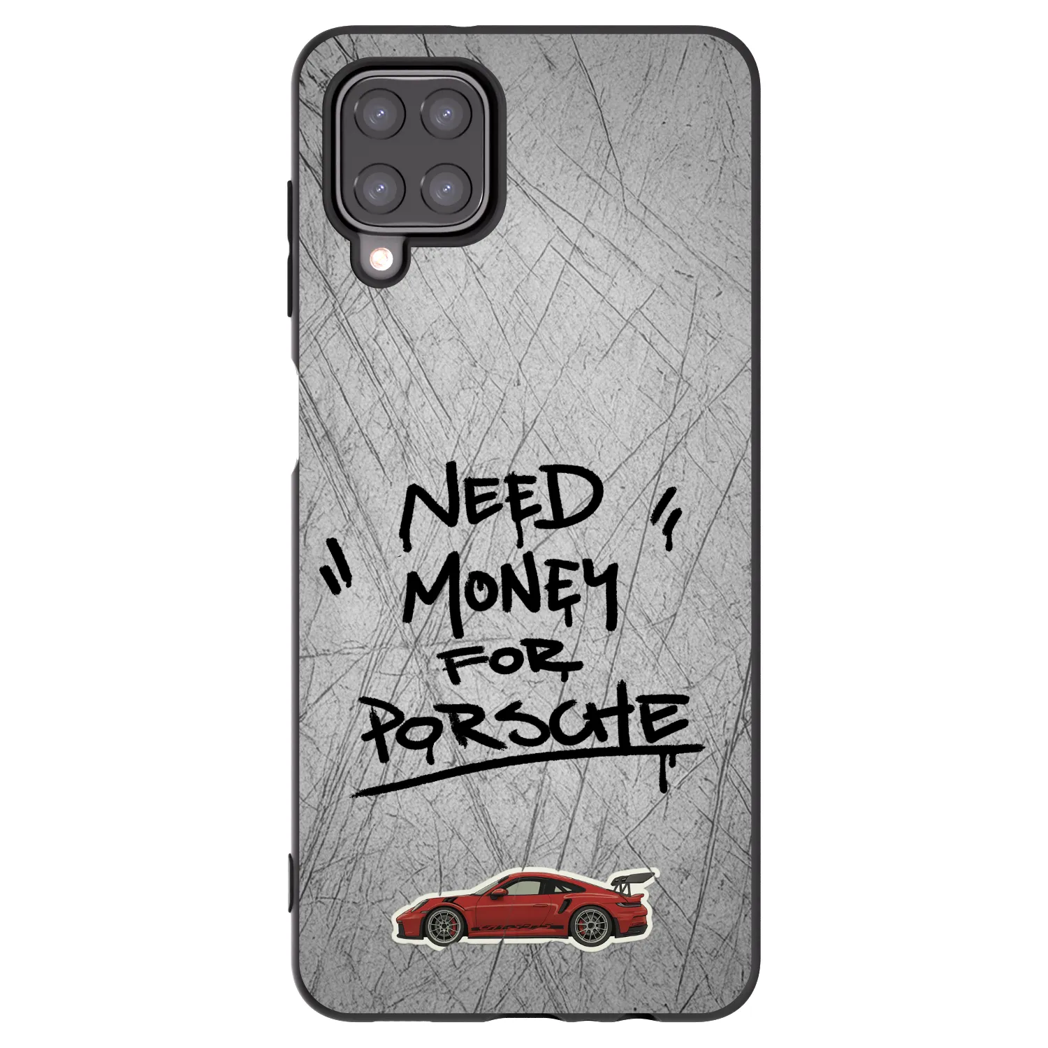 Picasee silikonowe czarne etui na Samsung Galaxy M12 M127F - Grey Drift