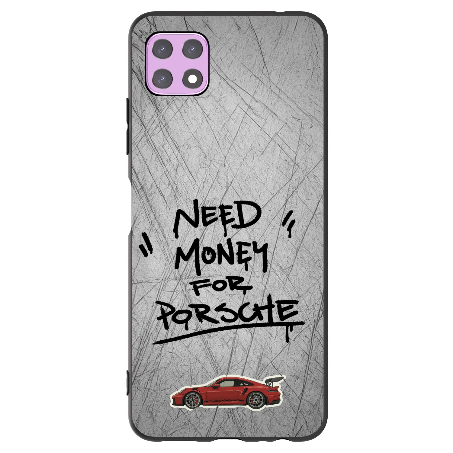 Picasee silikonowe czarne etui na Samsung Galaxy A22 A226B 5G - Grey Drift