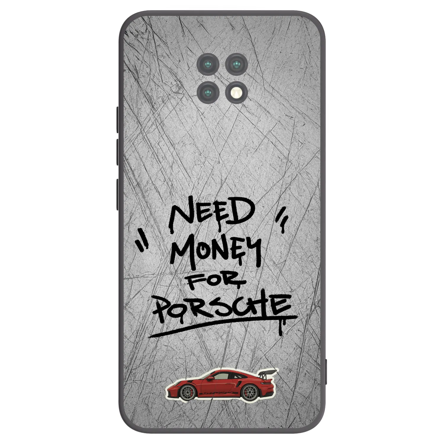 Picasee silikonowe czarne etui na Xiaomi Redmi Note 9T - Grey Drift